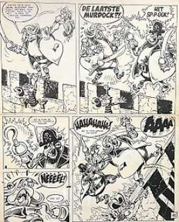 Brugman, Gideon | Brugman, Gideon - Originele pagina + deluxe album + prent - Ambrosius het Spook van de Murdocks - (1972/2014) | Catawiki