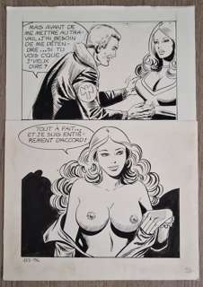 Zora La Vampira | Zara la vampire n. 133 del 1987 - - tavola originale "La Baronne Von Weiss" | Catawiki