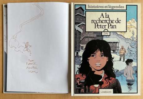 Cosey | A la recherche de Peter Pan T1 + T2 + carte + dédicace - 2x C - EO/Ré - (1985) | Catawiki