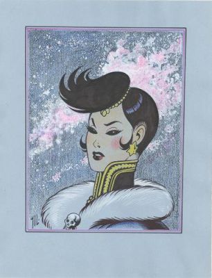 Magnus | Milady,illustration portrait , 1980 | Galerie 9ème Art