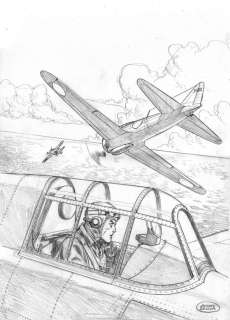 De Luca, Giuseppe - De Luca, Giuseppe - Dessin original - Buck Danny