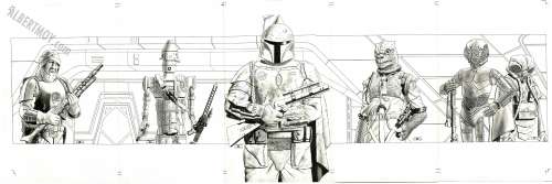 John Cassaday - star wars: war of the bounty hunters issue 1 page variant covers