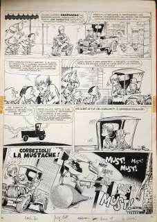 Bonvi - Original page for Milo Marat. Published on Il Corriere dei Ragazzi 1974. Cm. 36x51. Ink. Mint