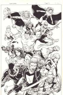 Jay Leisten, Steve McNiven - Secret Empire #10 P.4 - Thor, Storm, Captain Marvel (Carol Danvers,) Hulk, Spider-Man, Rocket Raccoon, Ms. Marvel (Kamala Khan), Luke Cage, Marvel Girl (Jean Grey), Black Panther, Old Man Logan Wolverine, & Hawkeye Splash - 2017