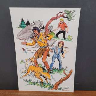 Walterell | Bessy - Dessin original couleur - Andy et Bessy + autres personnages | Catawiki