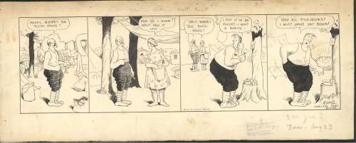King-Original Comic strip art(1921) | Russ Cochran
