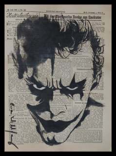 Emma Wildfang | Joker - Original artwork on a newspaper from 1952 - EO - (2023) | Catawiki