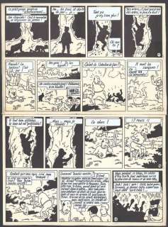 Bob de Moor - Planche Originale (P.37) - | Bob De Moor - Planche originale (p.37) - Les Aventures d’Oncle Zigomar/ De avonturen van Nonkel Zigomar - L’Empire des Taupes /Het Mollenrijk - (1955/2023) | Catawiki