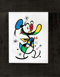 Tony Fernandez, Disney Artist | Donald Duck Inspired By Joan Miró’s "60 Cycling Tour of Catalonia" (Poster 1980) - Original Painting - Tony Fernandez Signed - Aclylic Original Artwork | Catawiki