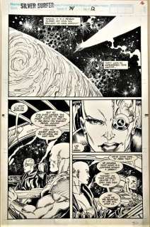 Ron Lim | The Silver Surfer - Marvel Original Art - Silver Surfer - Issue 74 - Page 12 - Ron Lim !! 1987 (1987) | Catawiki