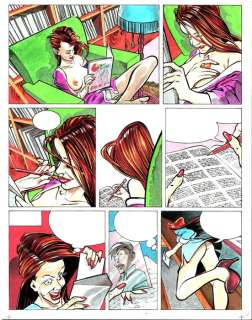 Fernando Caretta | Selen n. 4 - Tavola Originale Erotica - Fernando Caretta "Fermo Posta" - Page volante - Exemplaire unique - (1988) | Catawiki