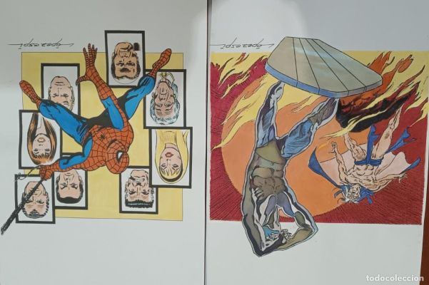 dibujos a4 spiderman estela plateada Lopez espi | todocoleccion (Buy It Now)