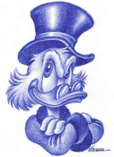 Joan Vizcarra | Uncle Scrooge - Original Drawing - Joan Vizcarra - Pen Art - Original Artwork | Catawiki