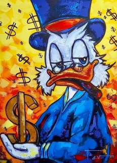 Fernando Estada (Xxi) | Uncle Scrooge - Fernando Estada 80 x 60 cm | Catawiki