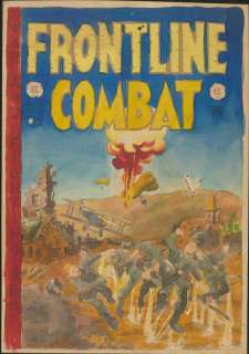 Wood-FrontLine Combat Original Watercolor Cover Silver Print (1953) | Russ Cochran