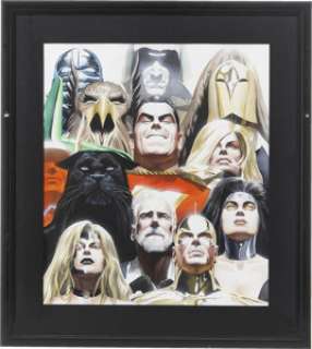 Alex Ross Kingdom Come Wraparound T-Shirt Painted Diptych Original Art (DC, 1996). This image is considered by - | Heritage