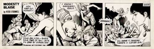 Romero, Enric Badia | Romero, Enric Badia - Original strip - Modesty Blaise - #2229 - (1970’s) | Catawiki