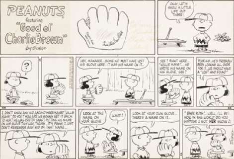 Charles Schulz Peanuts Sunday Comic Strip Original Art dated 8-3-69 (United Features Syndicate, 1969). Peanuts - | Heritage