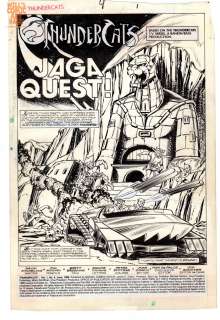 Jim Mooney Brett Breeding - thundercats 4 pg 1 splash (marvel/star, 1986)