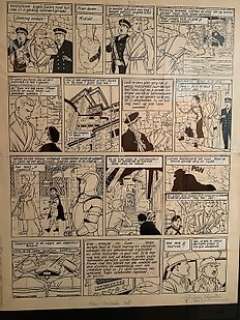 Jacques Martin | Martin, Jacques - Planche originale (p.12) Lefranc T1 - La Grande Menace - (1952) | Catawiki