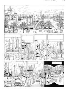 Planche originale 1 - LEFRANC - tome 9 La Crypte par Gilles CHAILLET