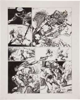 Simon Bisley 2000 AD #558 ABC Warrior "The Black Hole" Page 3 Original Art (Fleetway, 1988). This is a -