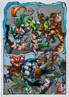 Simon Bisley Heavy Metal "Simon Coldwater" Page Original Art (Heavy Metal, c. 1999). The irreverent - | Heritage