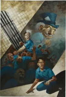 Eric Powell Arkham Asylum: Living Hell #2 Cover Original Art (DC, 2003). Eric Powell painted all six covers to -