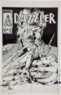 Paul Chadwick and Jackson Guice Dazzler #41 Cover Original Art (Marvel, 1982). Two modern comics fan-favorites -