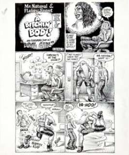 Robert Crumb Mr. Natural and Flakey Foont in A Bitchin’ Bod Devil Girl Story Page 1 Original Art (Last - | Heritage
