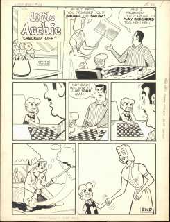 Taylor-Little Archie #29 "CHECKED OFF" Original Comic Page (1963) | Russ Cochran