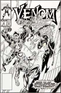 Mark Bagley and Dan Panosian Venom #4 Cover Original Art (Marvel, 1993). In this David Michelinie yarn, the -