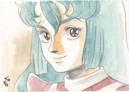 Tomoken Kogawa Hand-Drawn Color Illustration "Holy Warrior Dunbine" Sheila Rapana | Mandarake (Big Web)