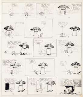 George Herriman Krazy Kat Sunday Comic Strip Original Art dated 11-10-18 (King Features Syndicate, 1918). The - | Heritage