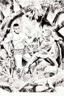 Don Perlin and John Dixon Bloodshot #7 Cover Original Art (Acclaim, 1993). Bloodshot finds himself at odds with -