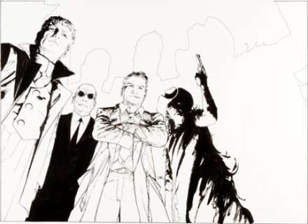 John Cassaday Illustration Original Art (undated).  Elijah Snow of Planetary joins a lineup of cutting-edge John -