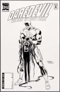 Ron Wagner and Bill Reinhold Daredevil #345 Cover Original Art (Marvel, 1995). The return of Daredevil‘s traditional -