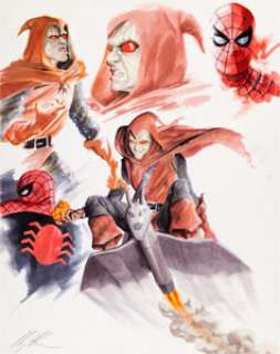 Alex Ross Marvels #0 Hobgoblin and Spider-Man Illustration Original Art (c. 1994). The demand for Alex Ross‘ work, -
