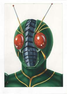 Yoshio Okazaki Hand-Drawn Color Illustration "Kamen Rider ZO" | Mandarake (Big Web)