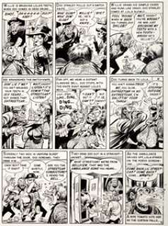 Jack Davis Panic #2 "Come Back, Little Street Car" Page 5 Original Art (EC, 1954). Doc comes home - | Heritage