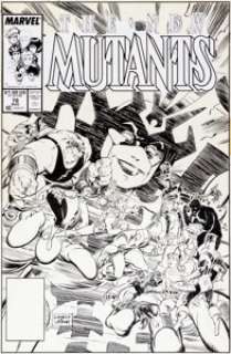 Rick Leonardi and Al Williamson New Mutants #78 Cover Original Art (Marvel, 1989). It‘s the New Mutants vs. -
