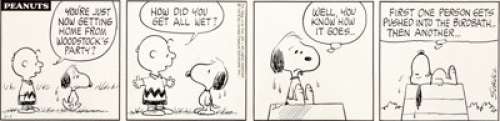 Charles Schulz Peanuts Daily Comic Strip Original Art date 1-1-76 (United Feature Syndicate, 1976). Snoopy’s - | Heritage