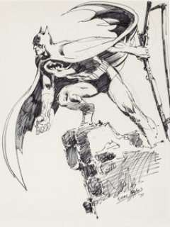 Neal Adams - Batman Sketch Original Art (1971). Neal Adams brought a new, photorealistic look to comic - | Heritage