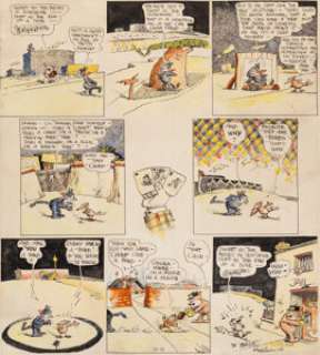 George Herriman Krazy Kat Sunday Comic Strip Hand-Colored Original Art dated 11-11-34 (King Features, - | Heritage