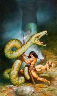 Blas Gallego Conan: Born to the Blood Portfolio Plate #5 Illustration Original Art (SQP, 1994). Conan comes to -