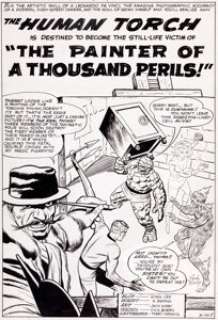 Jack Kirby and Dick Ayers Strange Tales #108 Splash Page 1 Fantastic Four Original Art (Marvel, 1963). This - | Heritage
