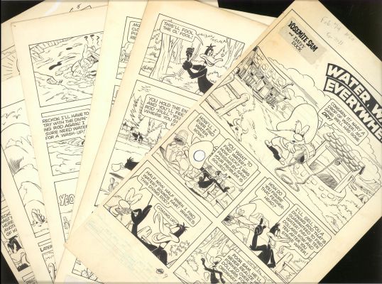 Yosemite Sam ~Daffy Duck #20 6pg Story- Original Art | Russ Cochran