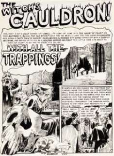 Graham Ingels Vault of Horror #24 "With All the Trappings!" Complete 7-Page Story Original Art - | Heritage