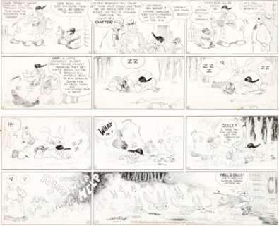 Billy DeBeck Barney Google Sunday Comic Strip Original Art dated 11-15-31 (King Features, 1931). Barney Google -