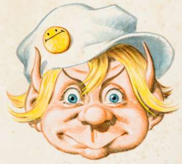 John Severin Cracked Mazagine Illustration Sylvester P. Smythe Original Art (c. 1960-70s). The magazine mascot, -